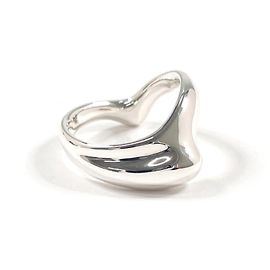 Autre Marque Anel Tiffany Curved Wave Heart Prata