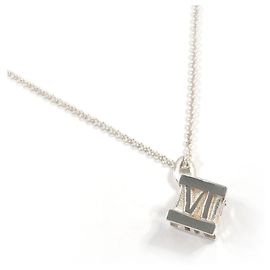 Autre Marque Tiffany Atlas Cube Necklace in Silver 925 Silvery