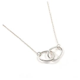 Autre Marque Colar Elsa Peretti Double Loop da Tiffany Prata