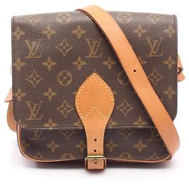 Borsa a tracolla Louis Vuitton Cartouchiere MM Marrone