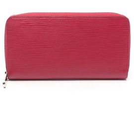 Louis Vuitton Epi Fuchsia Long Bi-fold Wallet Pink