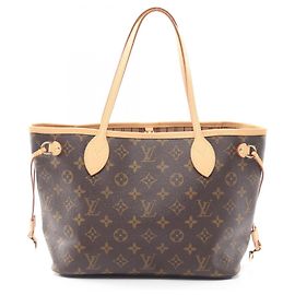 Borsa Tote Louis Vuitton Neverfull PM Marrone