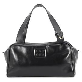 Sac à main Miu Miu en cuir noir Noir