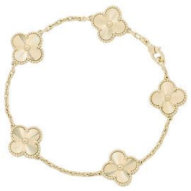 Pulsera Van Cleef & Arpels Alhambra de 5 motivos guilloché Otro
