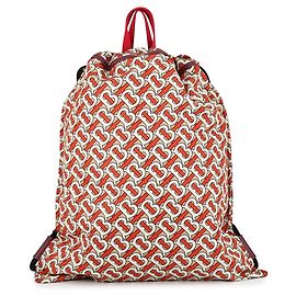 Mochila Burberry TB Nylon Blanco Beige Naranja