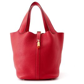 Hermès Sac à main Hermes Picotin Lock MM Rouge