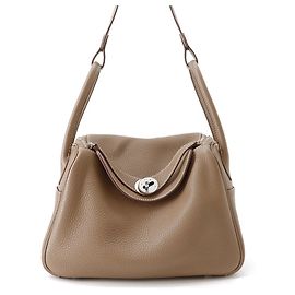 Hermès Bolso Hermes Lindy 26 en Etoupe Gray Gris pardo