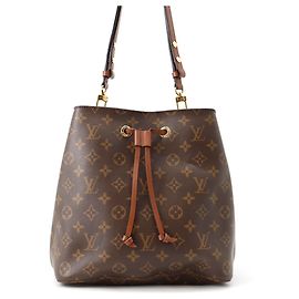 Sac à épaule Louis Vuitton Monogram NeoNoe MM Marron