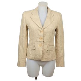 Autre Marque MAX&Co. Blazer de Linho Bege Bege