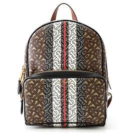 Sac à dos en cuir Burberry TB Monogram Marron Multicolore