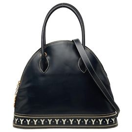 Autre Marque Saint Laurent Y-Cutout Handbag/Shoulder Bag Navy blue