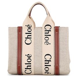 Chloé Woody Small Tote Bag Braun