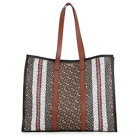 Saco Tote Burberry TB Monogram em couro Marrom Multicor