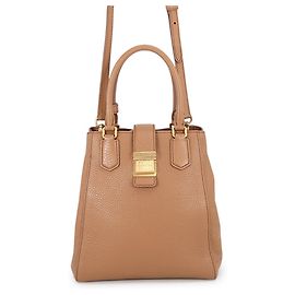 Miu Miu Leather Handbag Brown