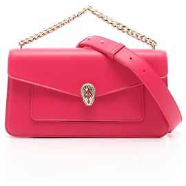 Bulgari Bvlgari Serpenti Forever 2-Way Handbag Pink