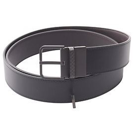 Bottega Veneta Reversible Leather Belt Brown Black