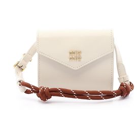 Monedero de piel Miu Miu Blanco