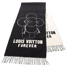 Sciarpa Louis Vuitton Vivienne City Nero Crudo
