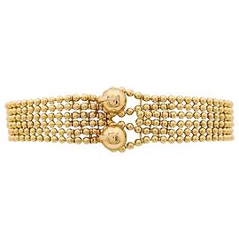 Bracelet Cartier, "Draperie", or jaune, 6 rangs.  Autre
