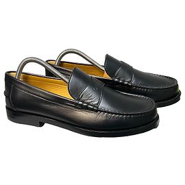 Gucci Black Leather Loafers Black