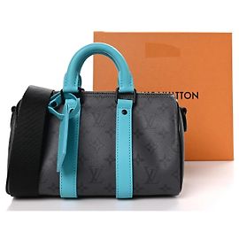 Louis Vuitton Keepall XS Couro Monogram Galaxy Azul Cinza
