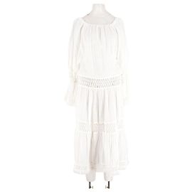Autre Marque Robe SUNDAY en lin blanc Blanc