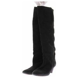 Isabel Marant Etoile Botas de ante negras Negro