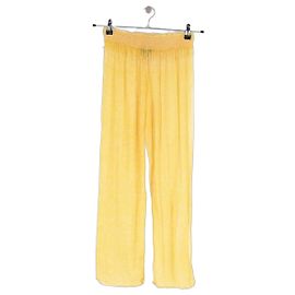 Autre Marque Calças de seda amarelas POUPETTE ST BARTH Amarelo