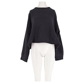 Autre Marque RAEY Black Cotton Knitwear Sweater S Black