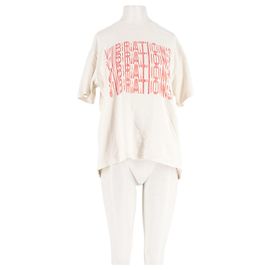 Top in cotone bianco Re/Done Bianco