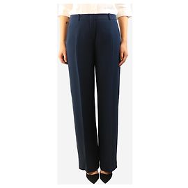 Loro Piana Pantaloni a gamba larga blu navy - size UK 12 Blu navy