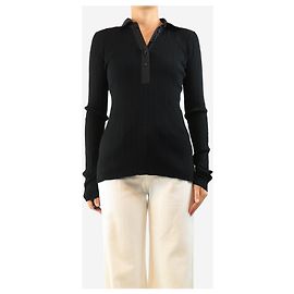 Totême Top polo plisado negro - size S Negro