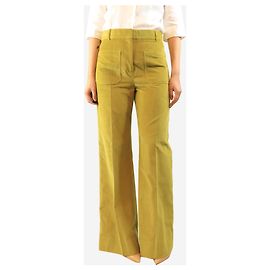 Victoria Beckham Cordhose in Moosgrün - size UK 12 Grün