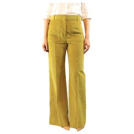 Victoria Beckham Cordhose in Moosgrün - size UK 12 Grün
