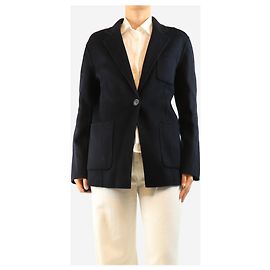 Vanessa Bruno Black wool-blend jacket - size UK 10 Black