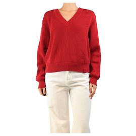 Victoria Beckham Camisola de malha canelada vermelha - size M Vermelho