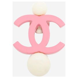 Chanel Pink Coco Mark 04C pin brooch Pink