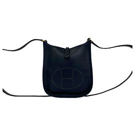 Hermès Hermes Evelyne TPM Box Calf Shoulder Bag Navy blue