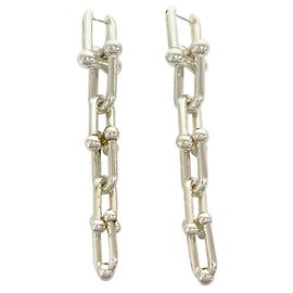 Autre Marque Tiffany HardWear Ohrringe mit abgestuften Gliedern Silber