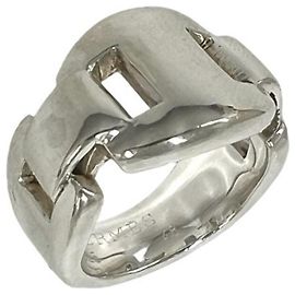 Hermès Anillo Banda HERMES Cassiopeia Plata