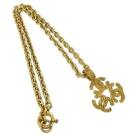 Collar Chanel Vintage Triple Coco Motif Dorado