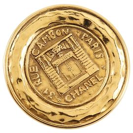Spilla Chanel Cambon placcata in oro Altro