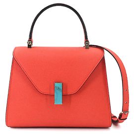 Bolsa 2 vias Valextra Mini Iside Vermelho