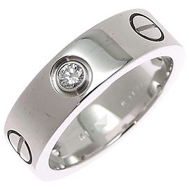 Cartier 18K White Gold Diamond Love Ring Other