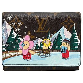 Louis Vuitton Portefeuille Victorine Tri-fold Wallet Castaño Rosa