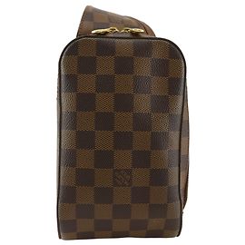 Bolso bandolera Louis Vuitton Geronimos Castaño Damier ebene