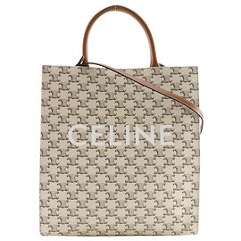 Céline Celine Vertical Cabas Handbag White