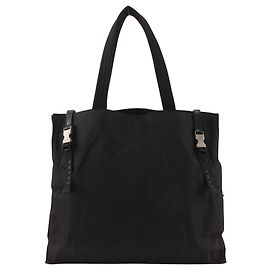 Saco Tote Prada em nylon preto Preto