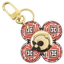 Louis Vuitton Porte-Clé Vivienne Flower Keychain Vermelho Dourado
