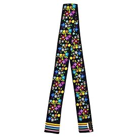 Pañuelo Bandeau de seda Multi-Flower Louis Vuitton Negro Multicolor
